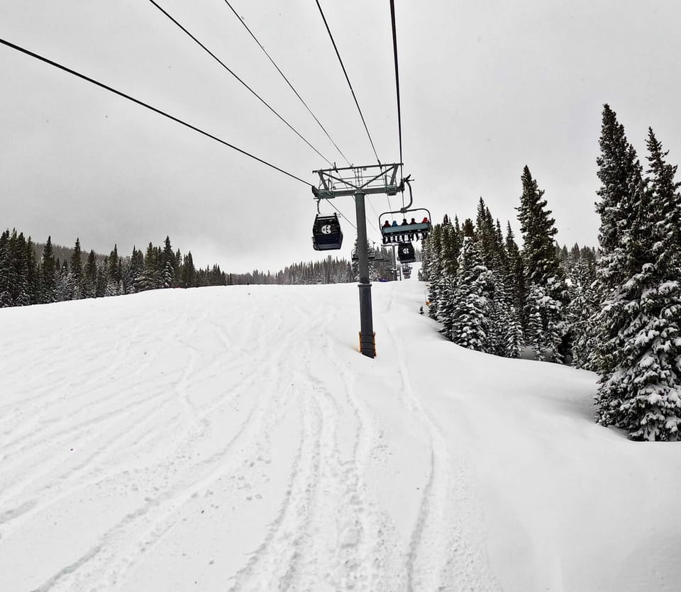 Mid-April Powder Day in the Rockies