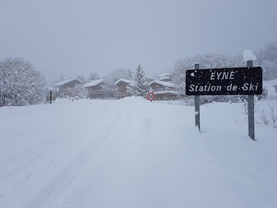 Heavy Snowfall in the Pyrenees