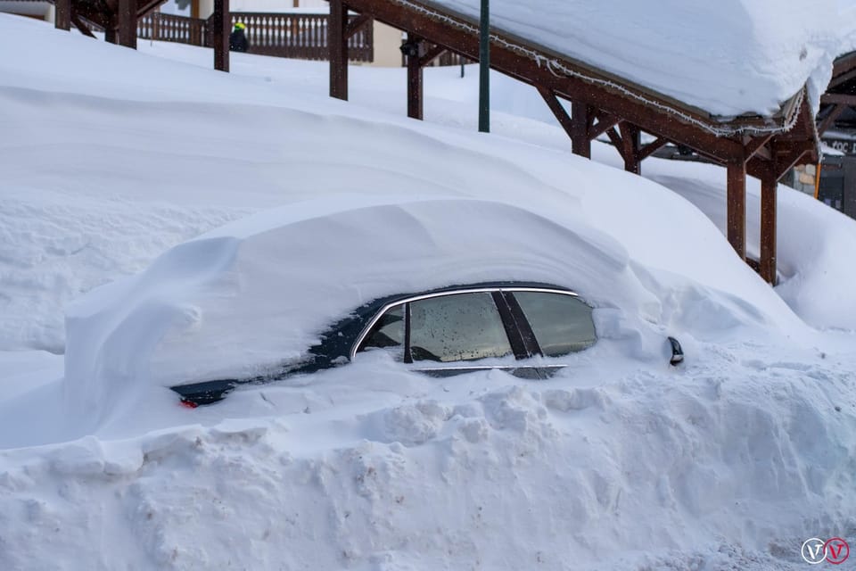 The Snowmageddon in the Alps of January 2018