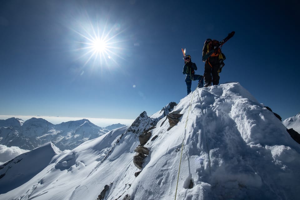 Legendary Ski Racer and Famous Freerider Battle It Out From 4,000m Peak