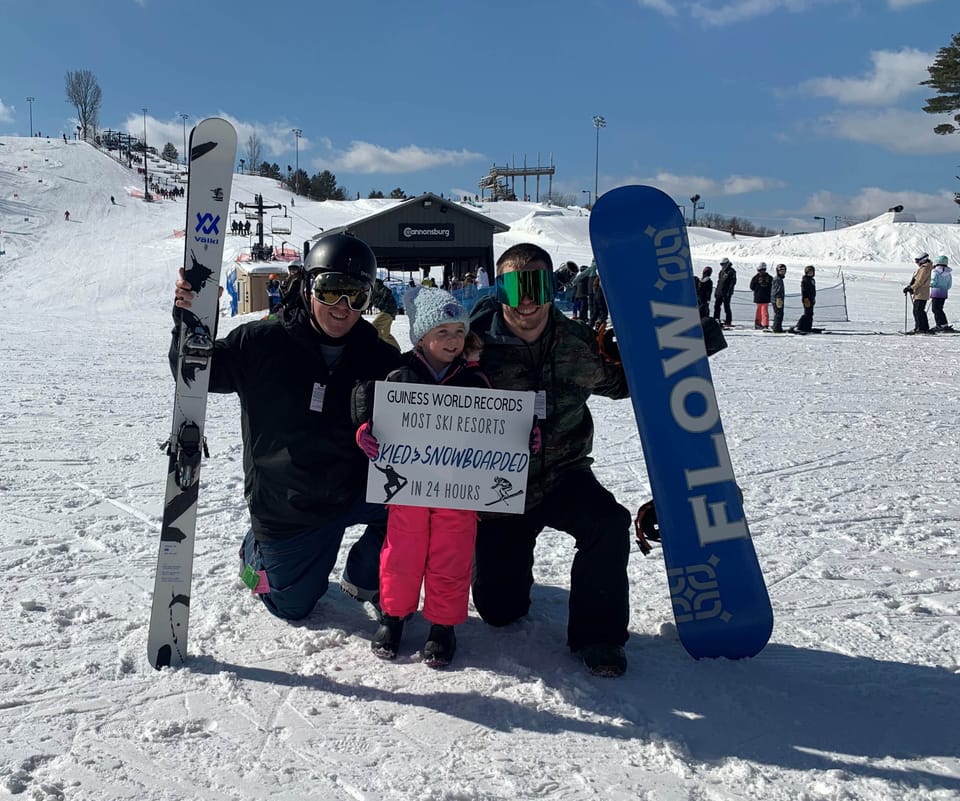 US Boarder & Skier Duo Set New World Record For Most Resorts Skied/Boarded in 24 Hours