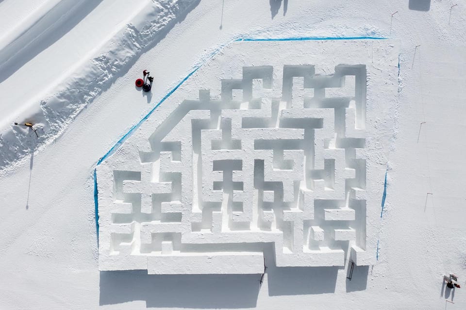A Snow Maze in Colorado