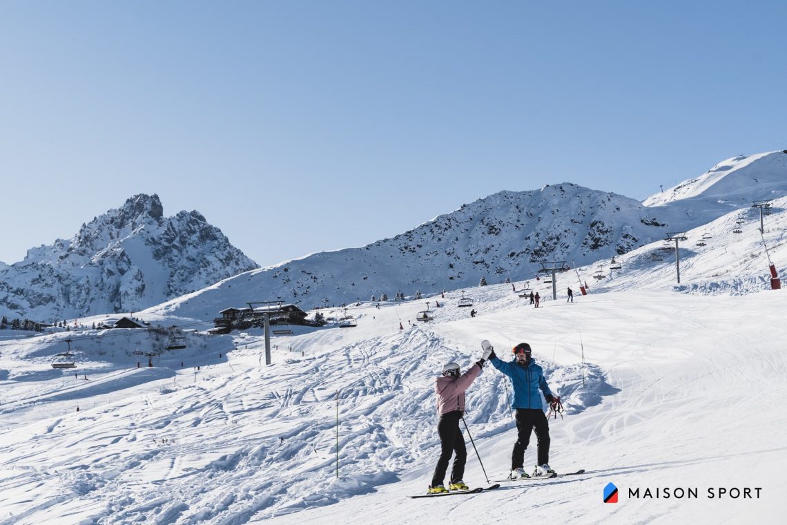 Fun ski lessons found via Maison Sport