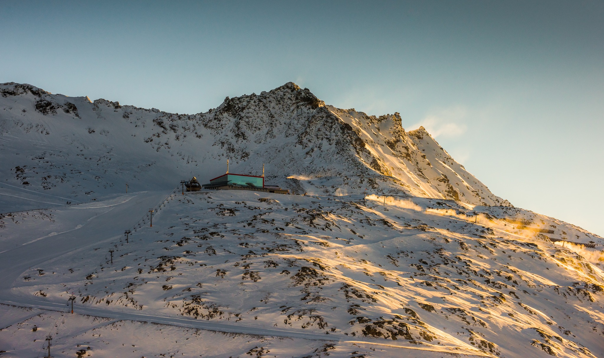 Austria's Molltal Glacier With Fresh snowfall on 7 February