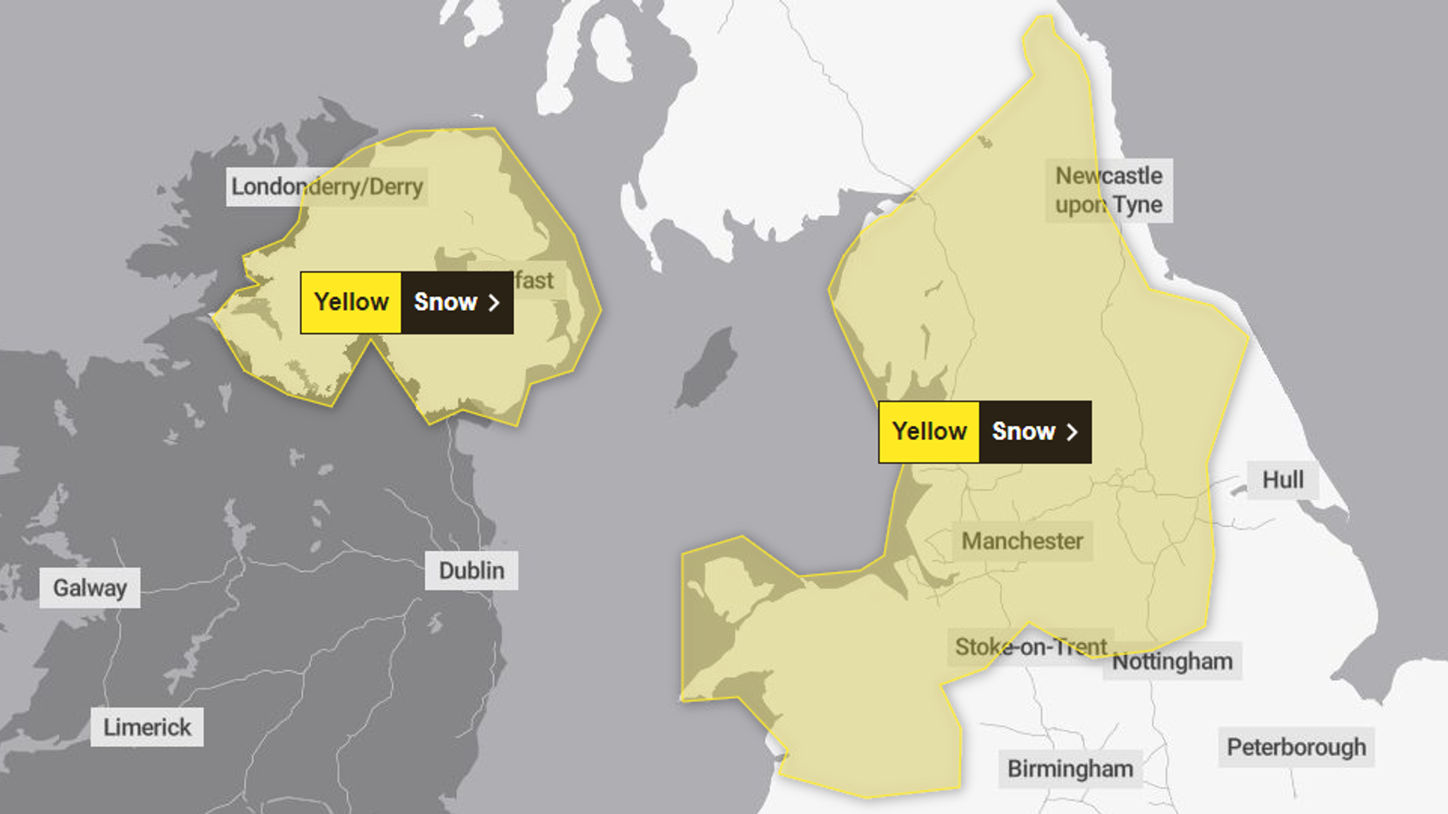 UK Weather Where will it snow this week?